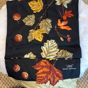 Brooks brothers 346 silk scarf autumn 🍂 colors and pattern